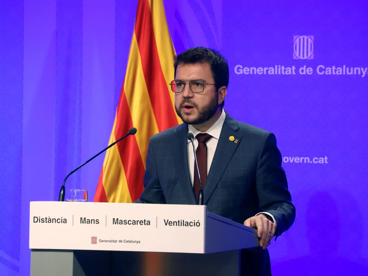 Foto: El presidente en funciones de la Generalitat, Pere Aragonès. (EFE)