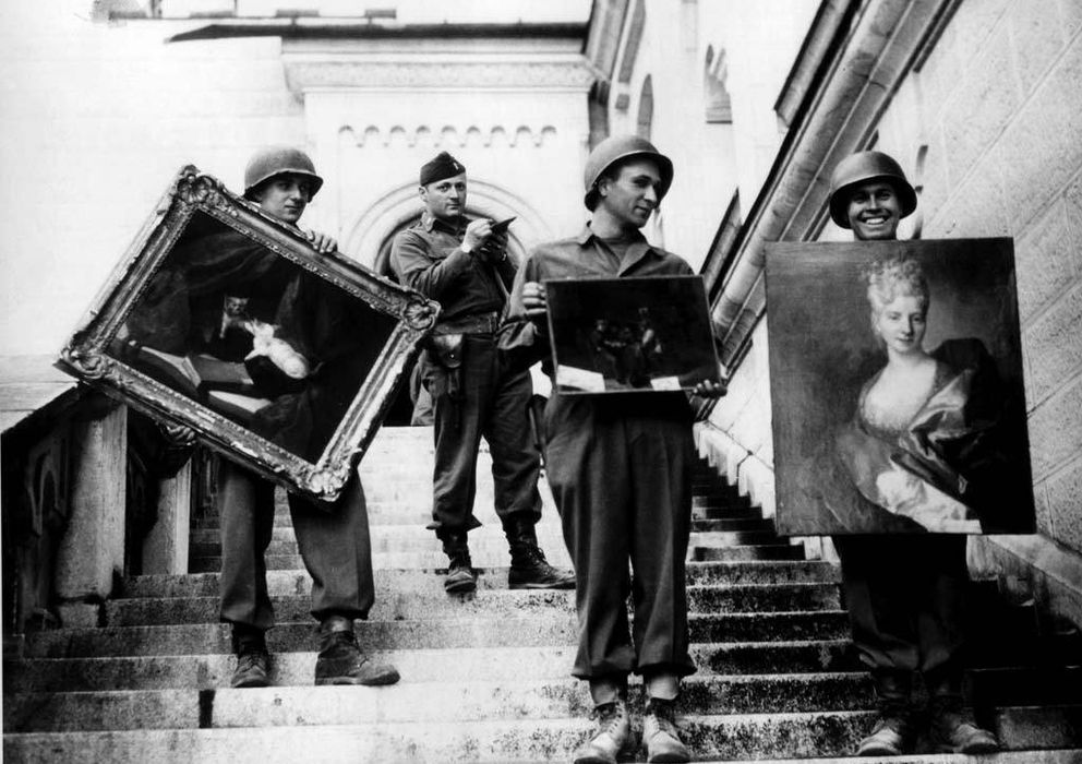 Foto: Rescate de obras de arte durante la II Guerra Mundial