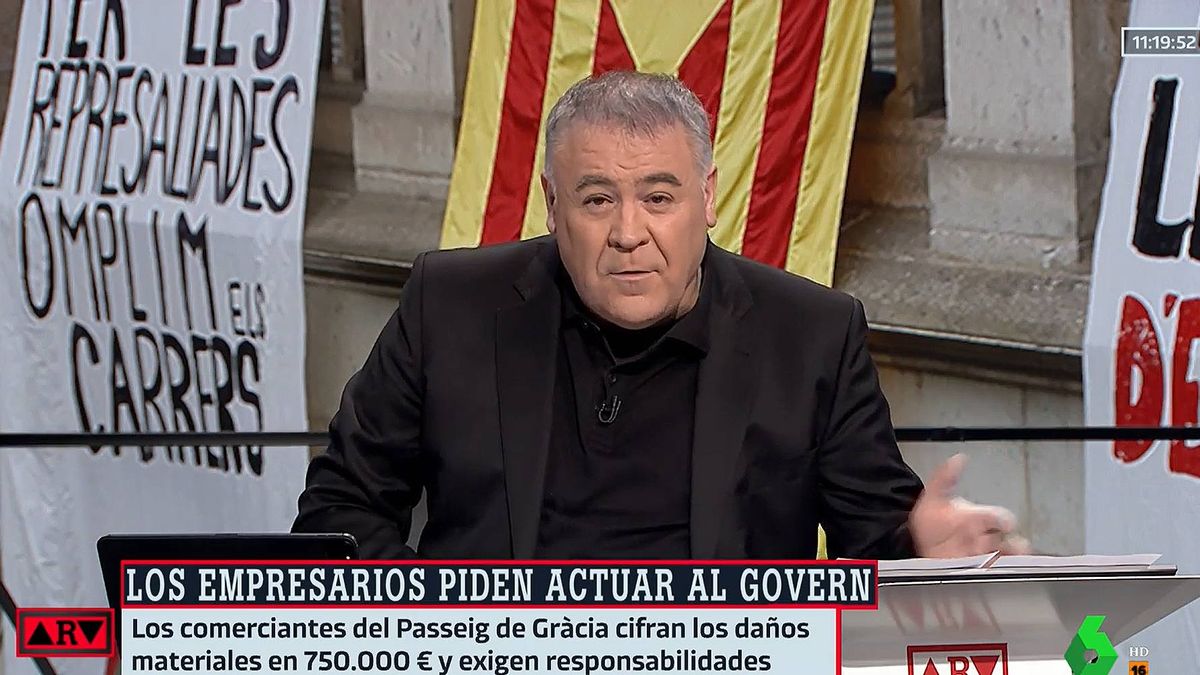 Ferreras también dice basta: afea a políticos que no condenan los disturbios y el "saqueo"