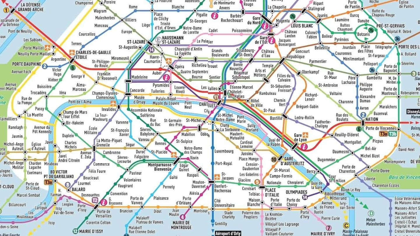 Metro de París.