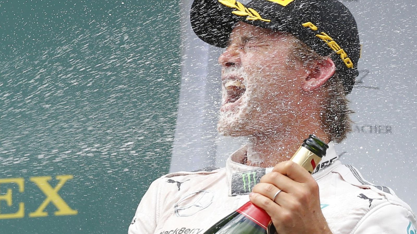 Foto: Nico Rosberg en la celebración de un Gran Premio (Reuters)