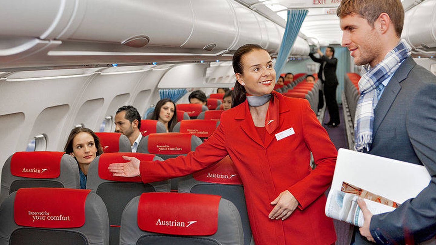 El interior de un avión. (Creative Common/Austrian Airlines)