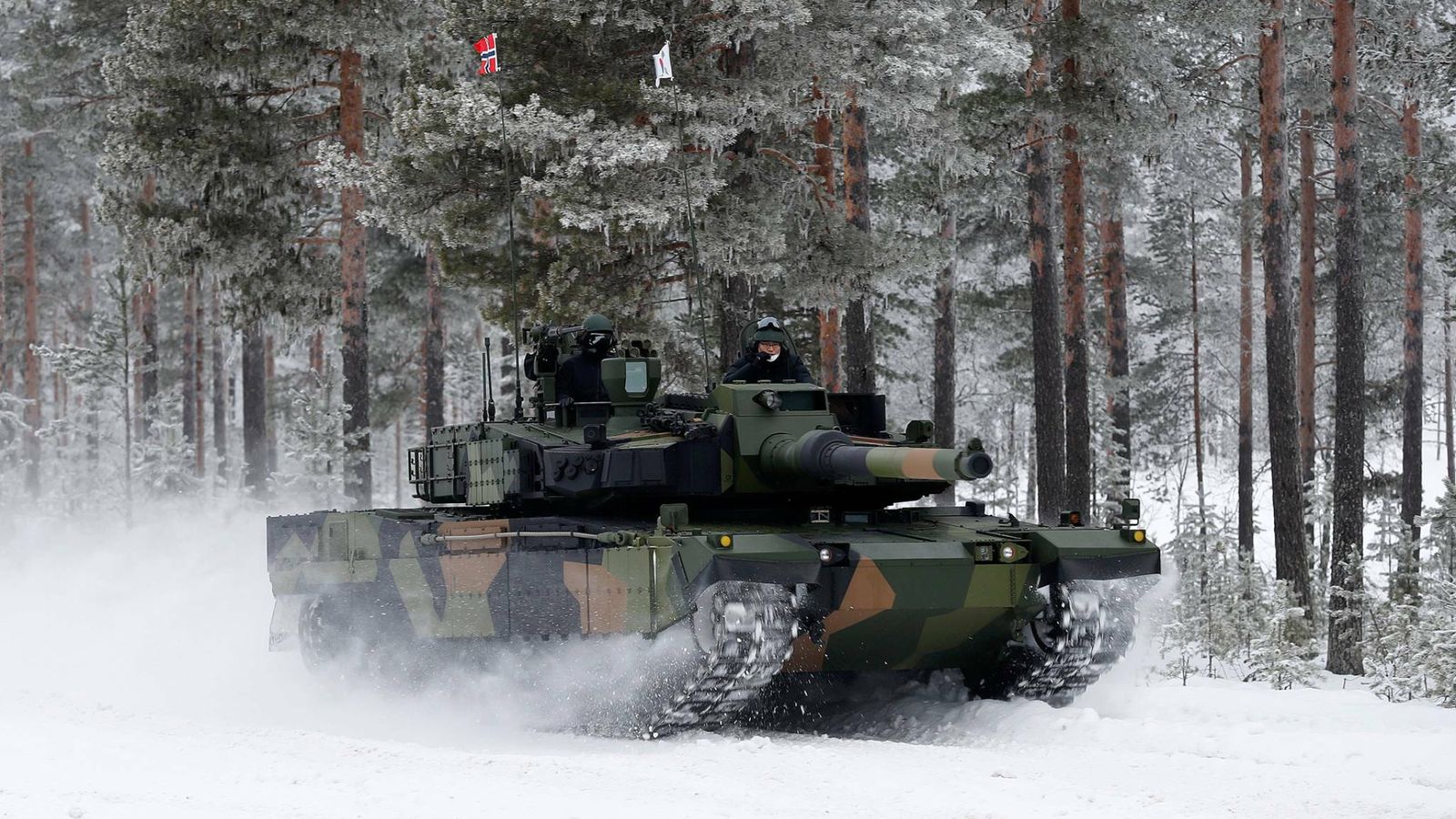 Carro K2, durante las pruebas con el Ejército noruego. (Norwegian Army)