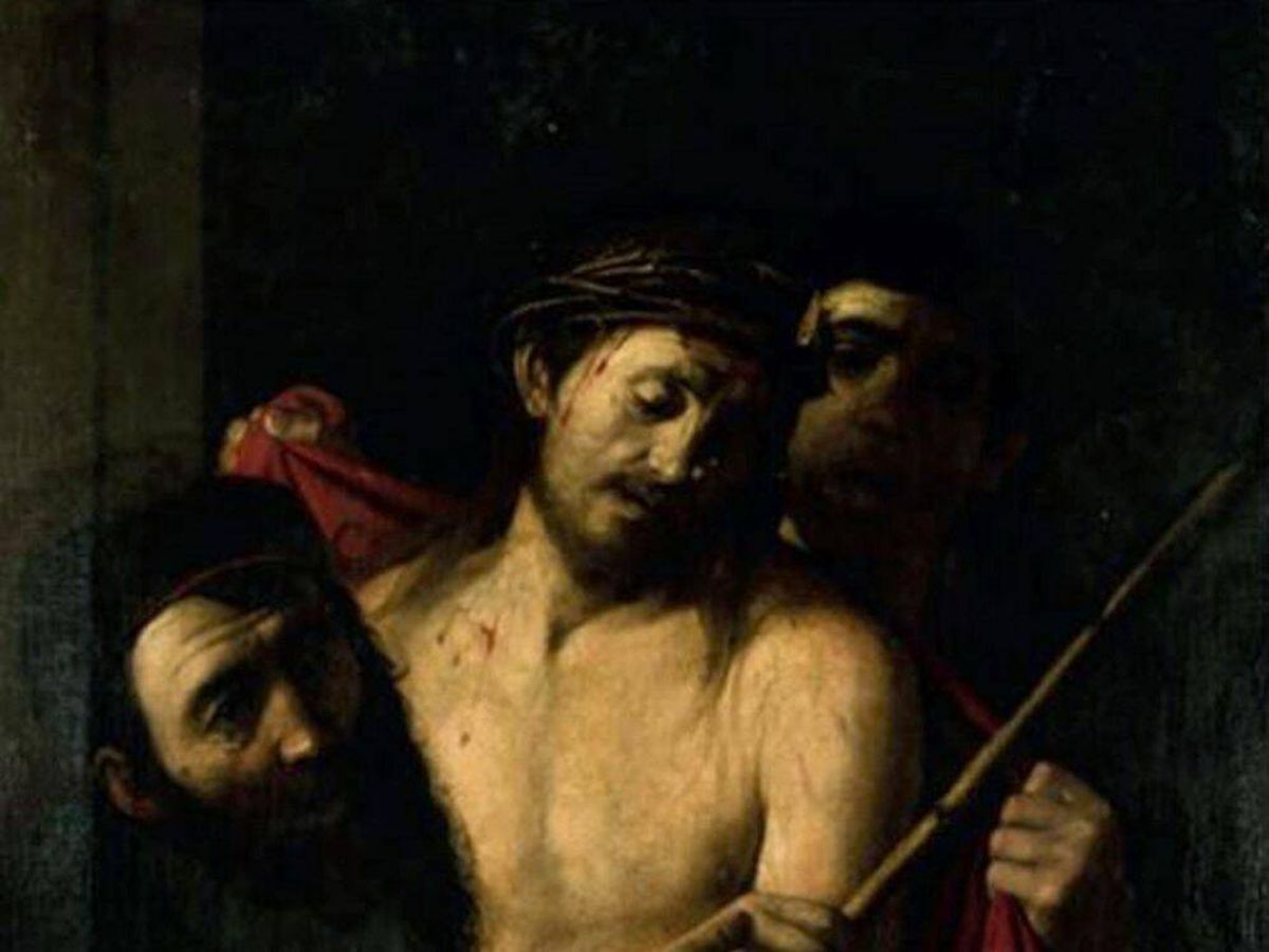 Foto: Detalle del 'Ecce Homo' atribuido a Caravaggio