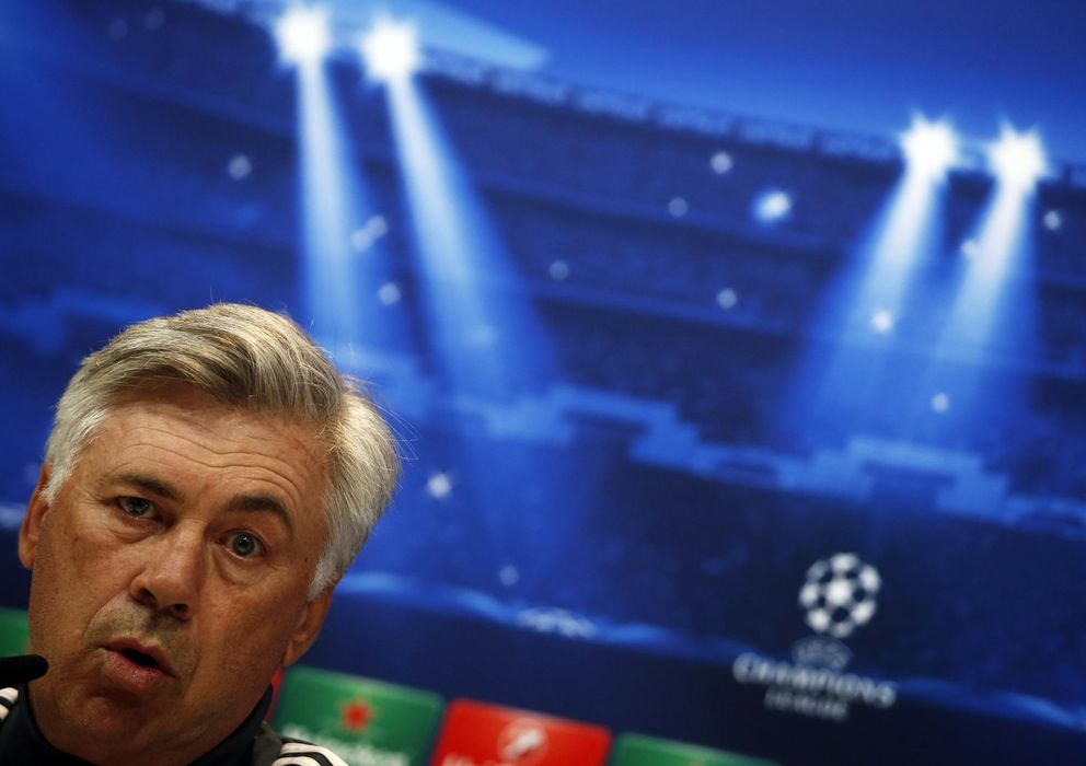 Foto: Ancelotti, en la rueda de prensa (Reuters).