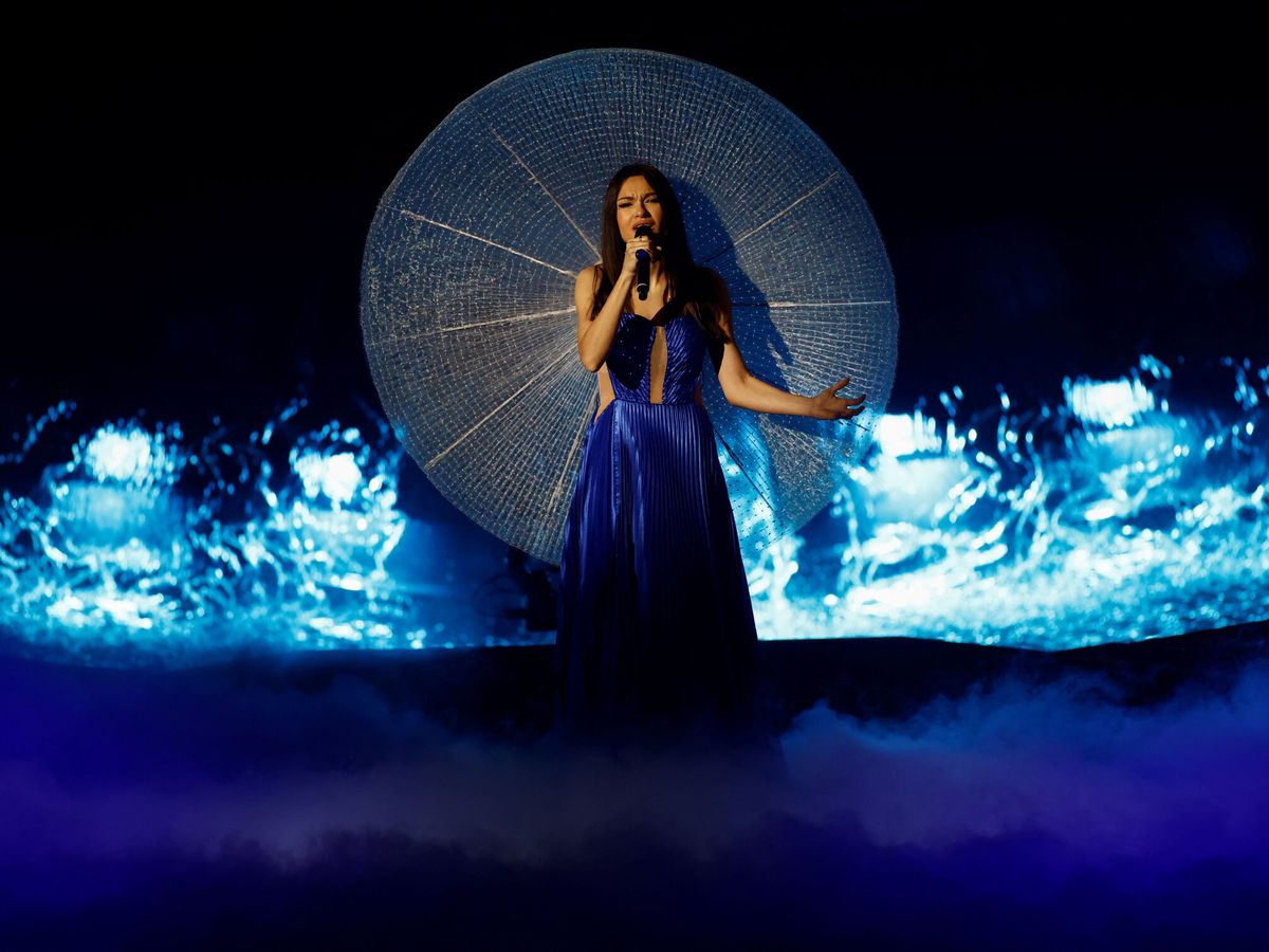 Foto: Vladana de Montenegro en el ensayo de la segunda semifinal de Eurovision. (Reuters)