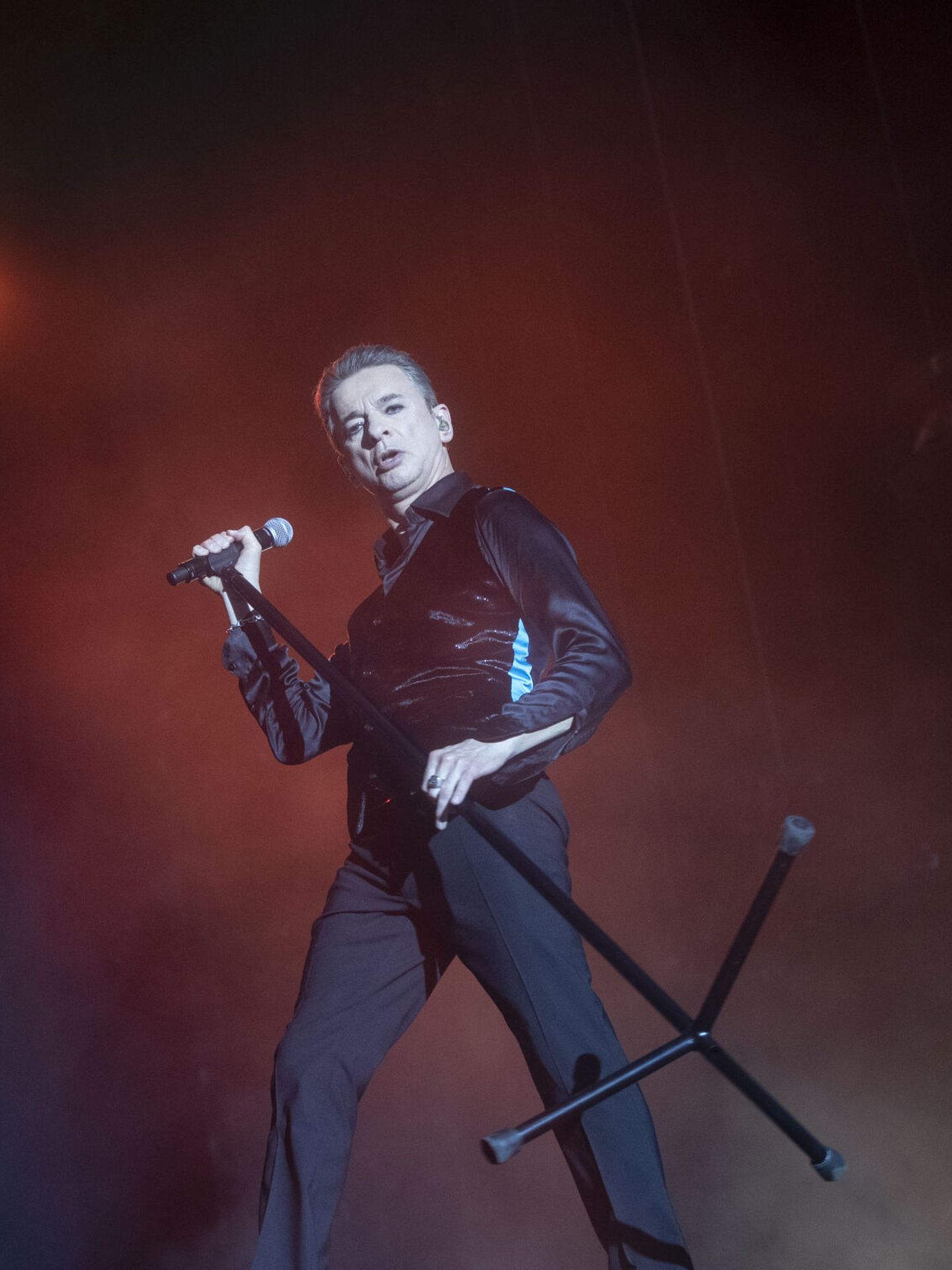 Depeche Mode —eterno Dave Gahan— en el Primavera Sound. (EFE)