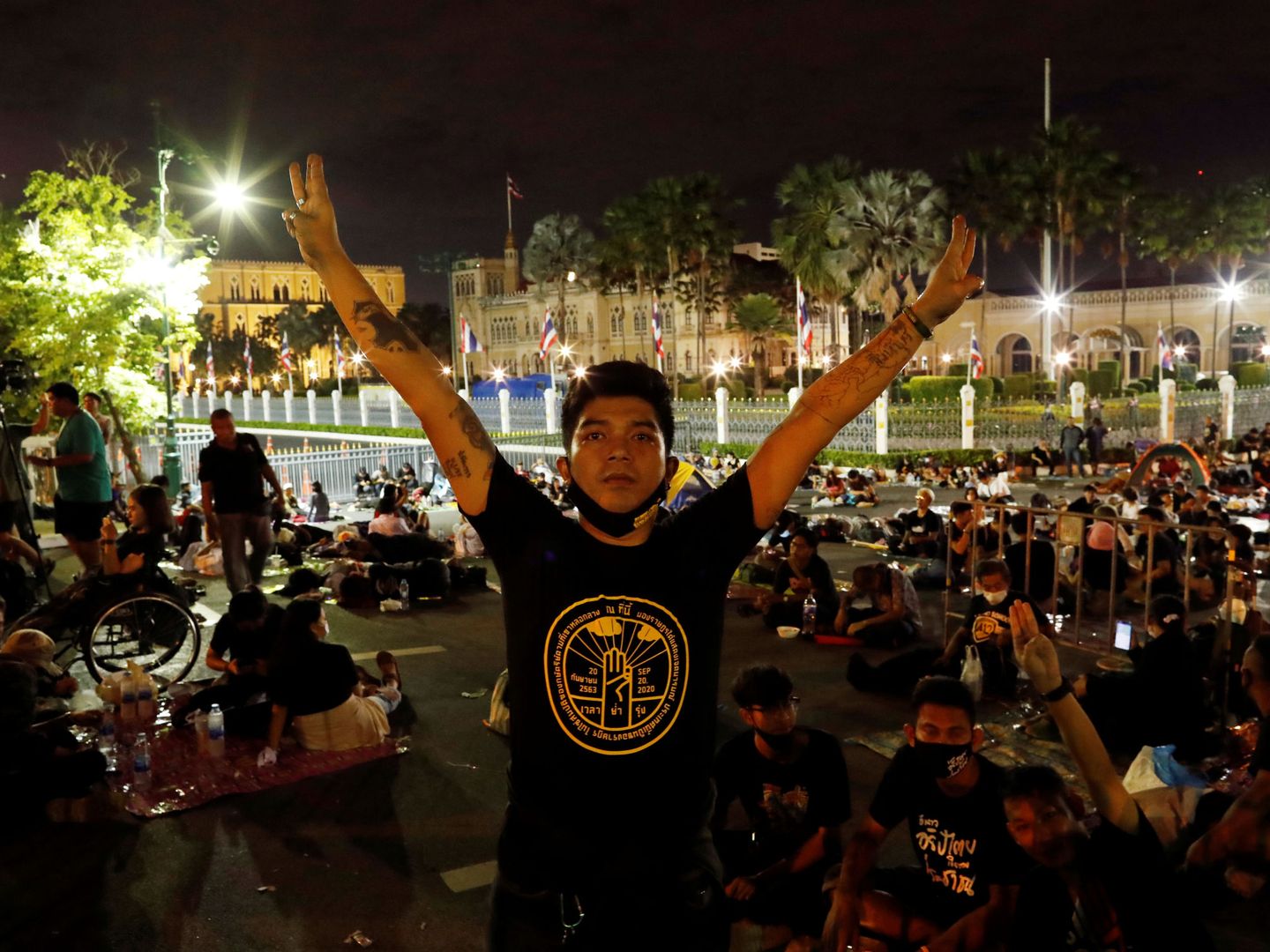 Manifestantes prodemocracia en Bangkok (Reuters)