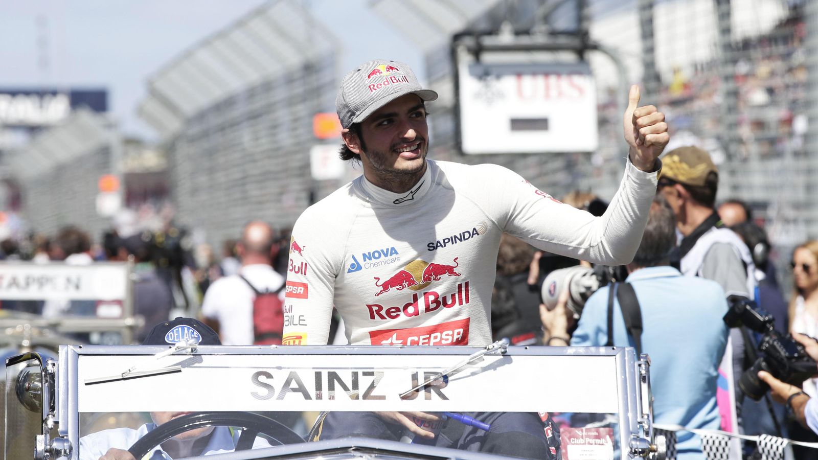 Foto: Carlos Sainz, antes de hacer su debur en la Fórmula 1 (Reuters).