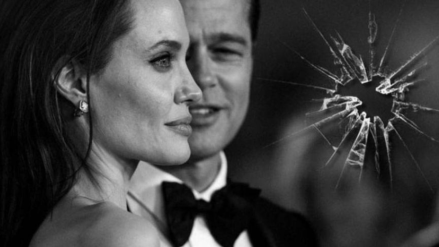 Brad Pitt y Angelina Jolie en un fotomontaje realizado en Vanitatis.