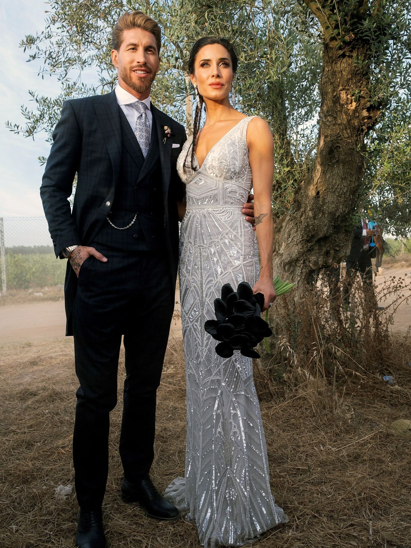 Sergio Ramos y Pilar Rubio, el día de su boda. (Cordon Press)