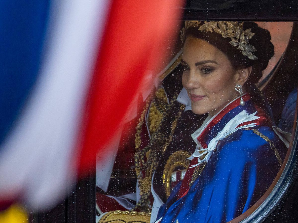 Foto: Kate Middleton, en una imagen de archivo durante la coronación de Carlos III. (Getty)