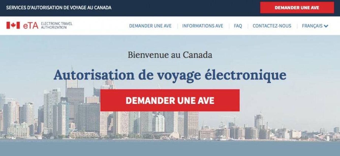Imagen de la web Canadianeta-visa.com que ha sido dada de baja y que uso Puigdemont. ('La Presse')