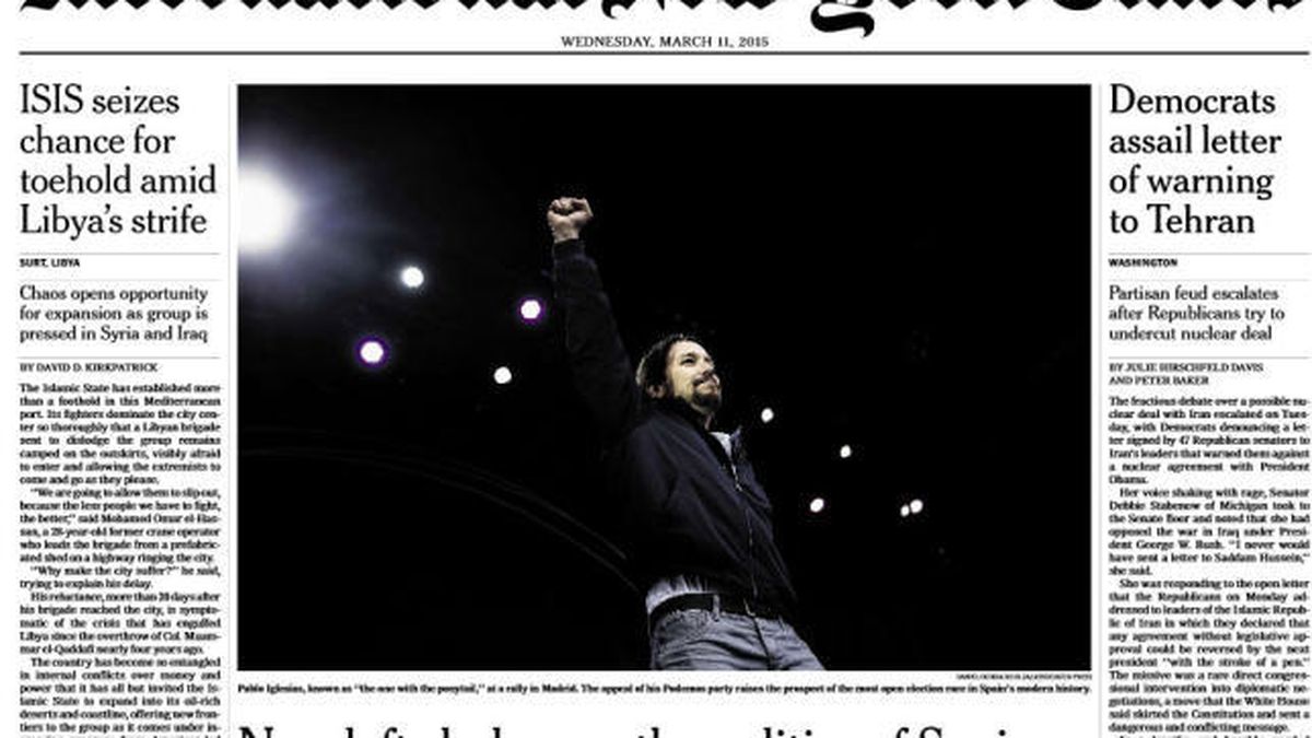 Pablo Iglesias, en 'The New York Times': "No pensé que podría ser presidente"