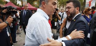 Post de Aragonès y Turull hablarán este domingo sobre la crisis del Govern ERC-Junts