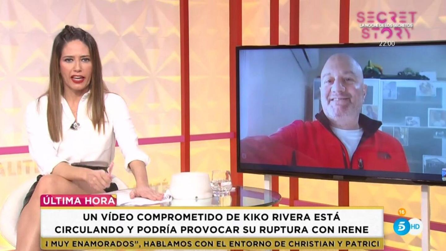 Nuria Marín habla con Pablo González en 'Socialité'. (Mediaset España)