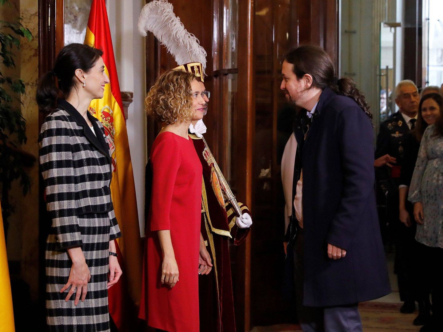 Pablo Iglesias, en diciembre de 2019 con un dudoso largo en las mangas. (EFE)