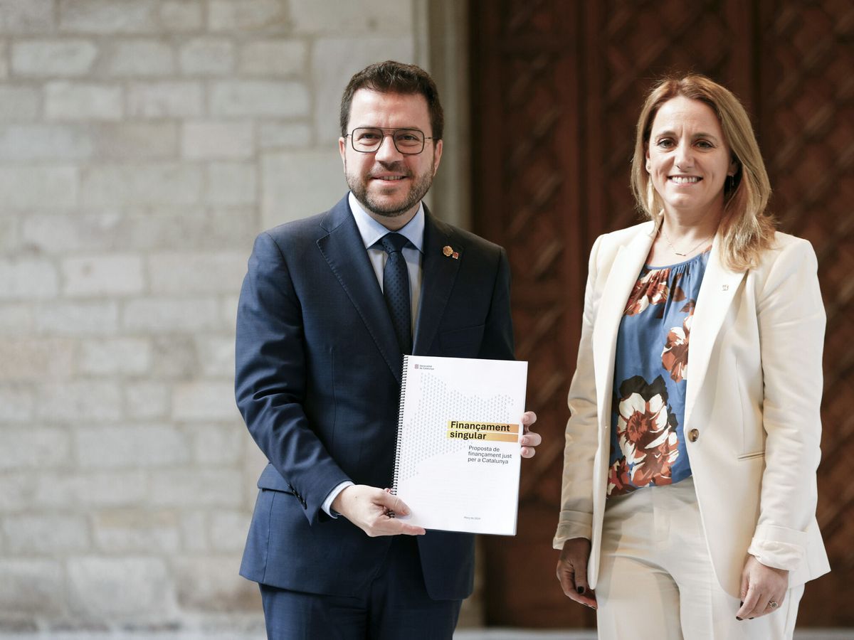 Foto: La 'consellera' de Economía, Natalia Mas, lleva a Aragonès la nueva propuesta. (EFE)