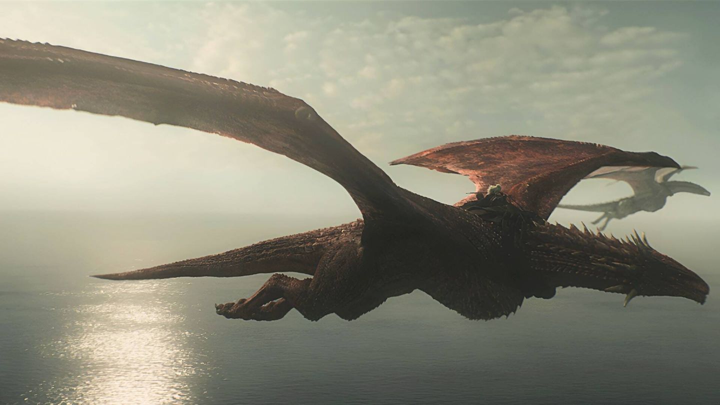 Dos de los dragones de 'La casa del dragón'. (HBO)