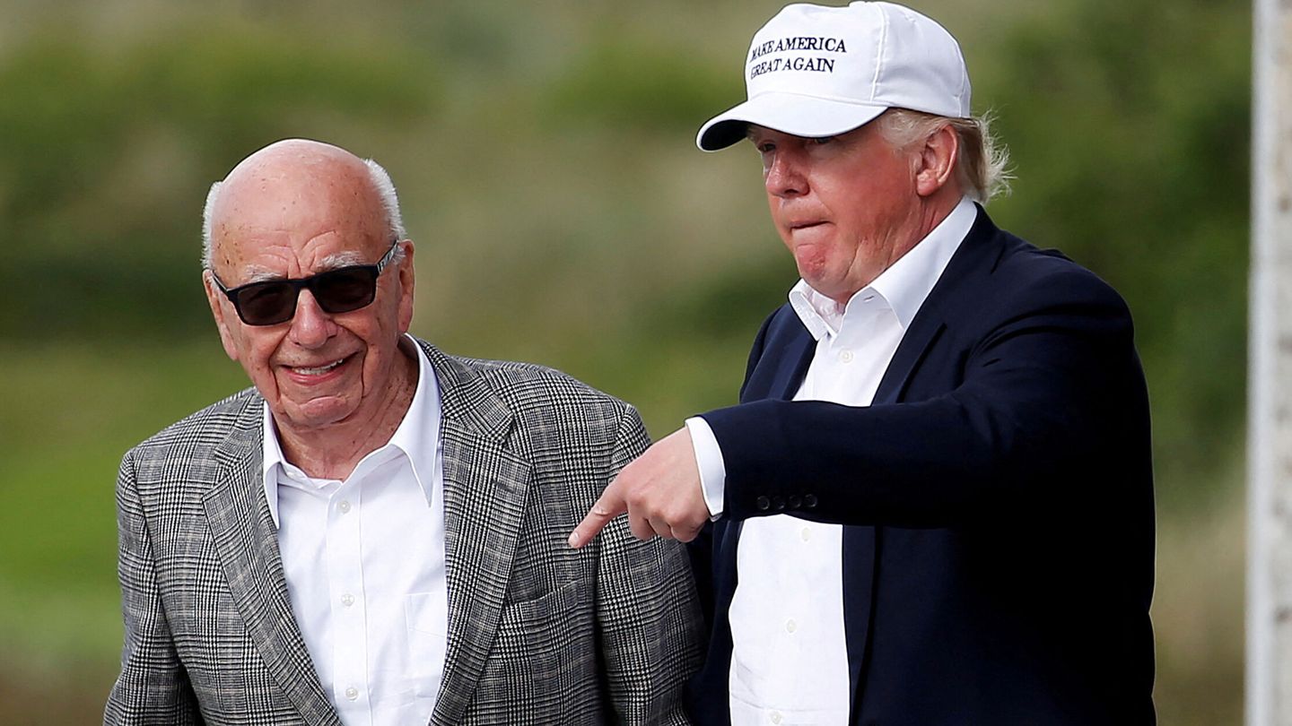 Donald Trump y Rupert Murdoch. (Reuters)