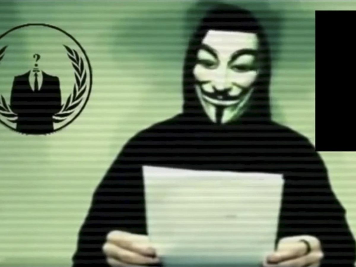 Foto: El grupo Anonymous en un vídeo en 2015. (Reuters/ Redes sociales)