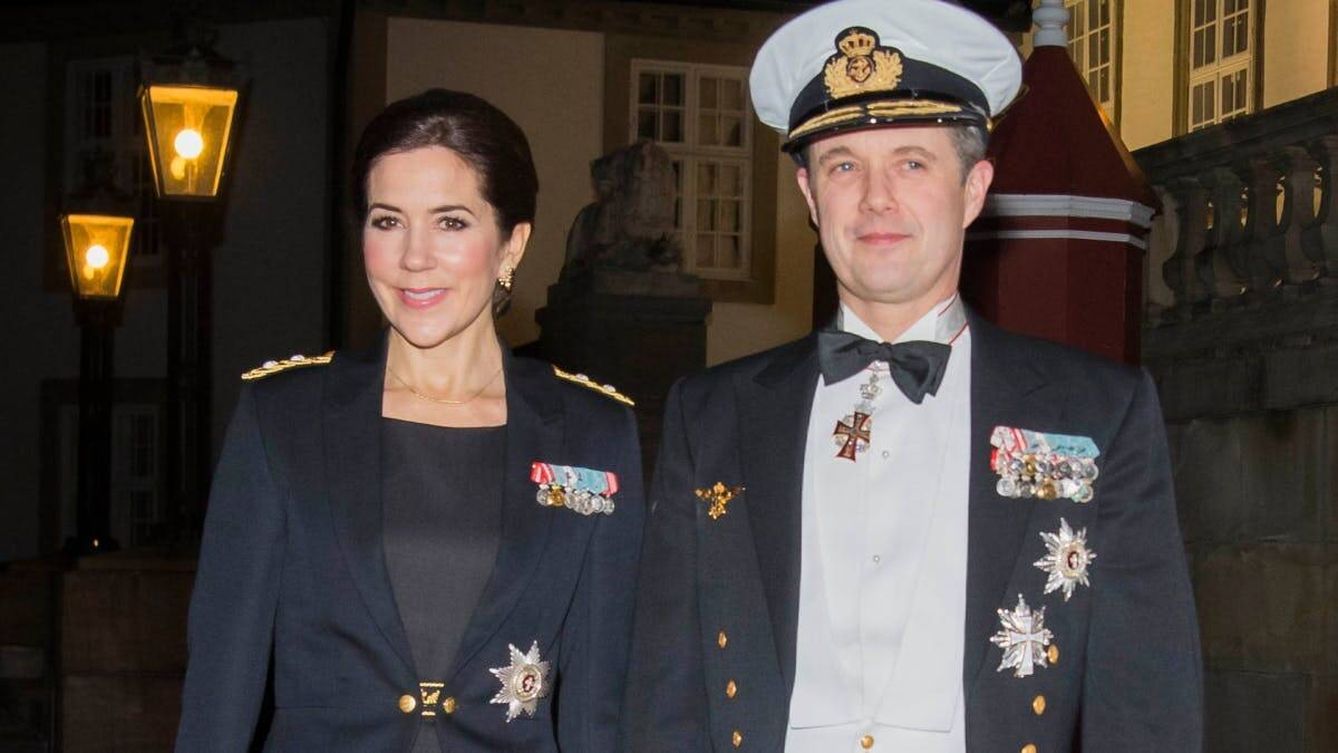  Mary y Federico de Dinamarca durante la cena de gala de 2019. (Casa Real de Dinamarca)