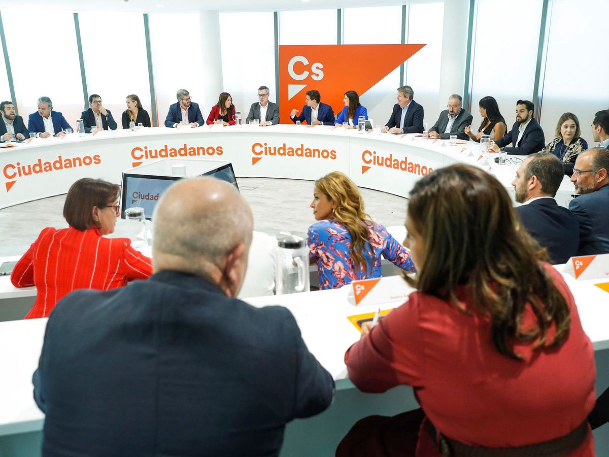 Foto: Reunión del Comité Ejecutivo de Ciudadanos. (EFE)