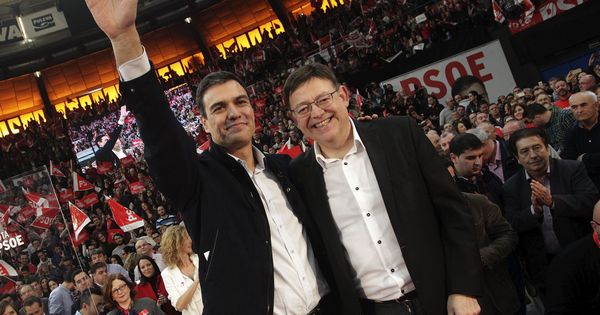 Foto: Pedro Sánchez y Ximo Puig, en las últimas elecciones generales. (EFE)