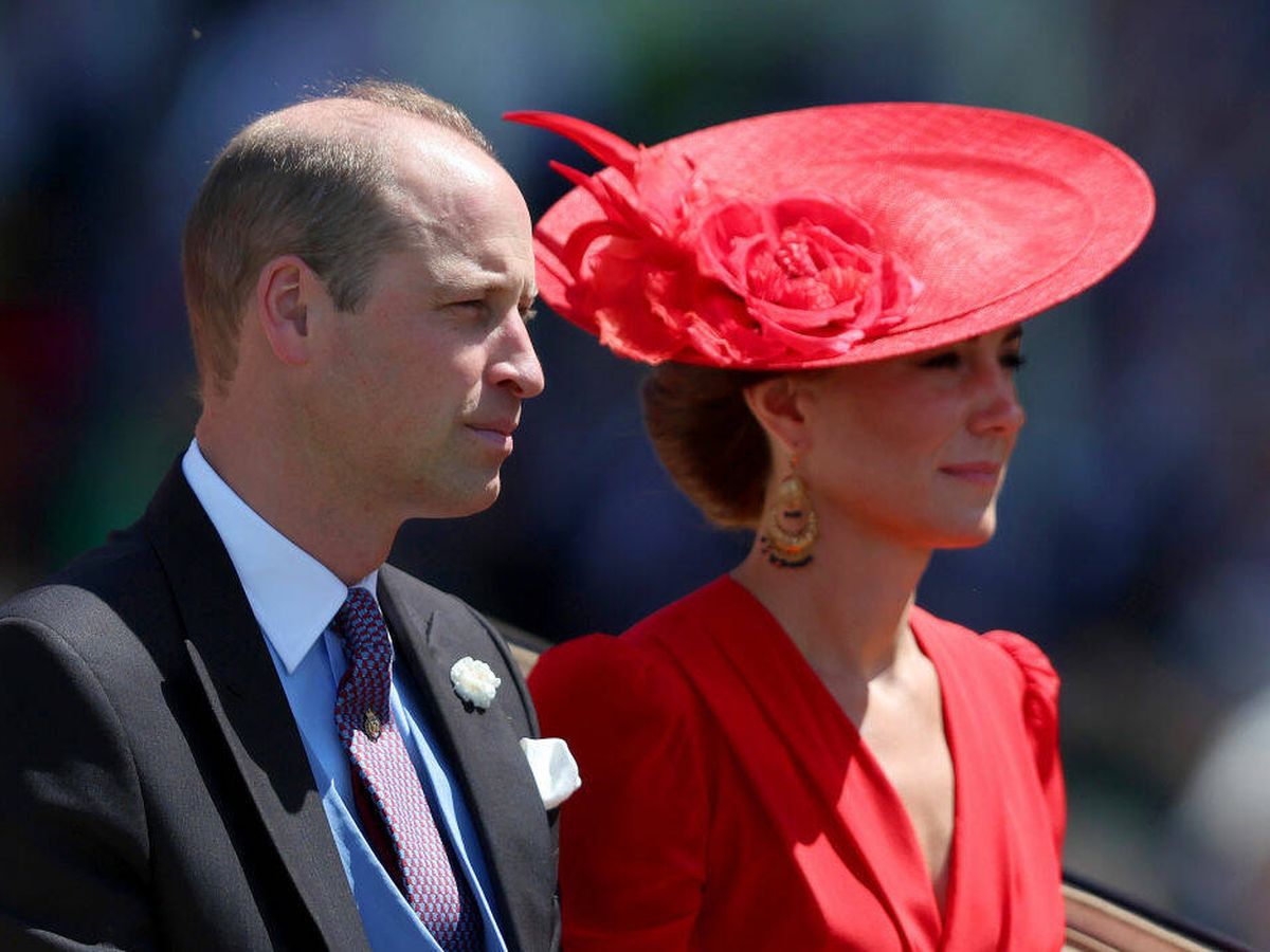Foto: El príncipe Guillermo y Kate Middleton, en Ascot. (Getty)