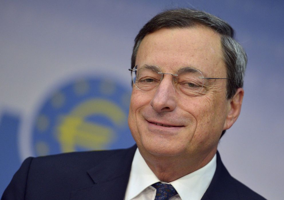 Foto: El presidente del Banco Central Europeo, Mario Draghi, durante la rueda de prensa en la que lanzó el OMT