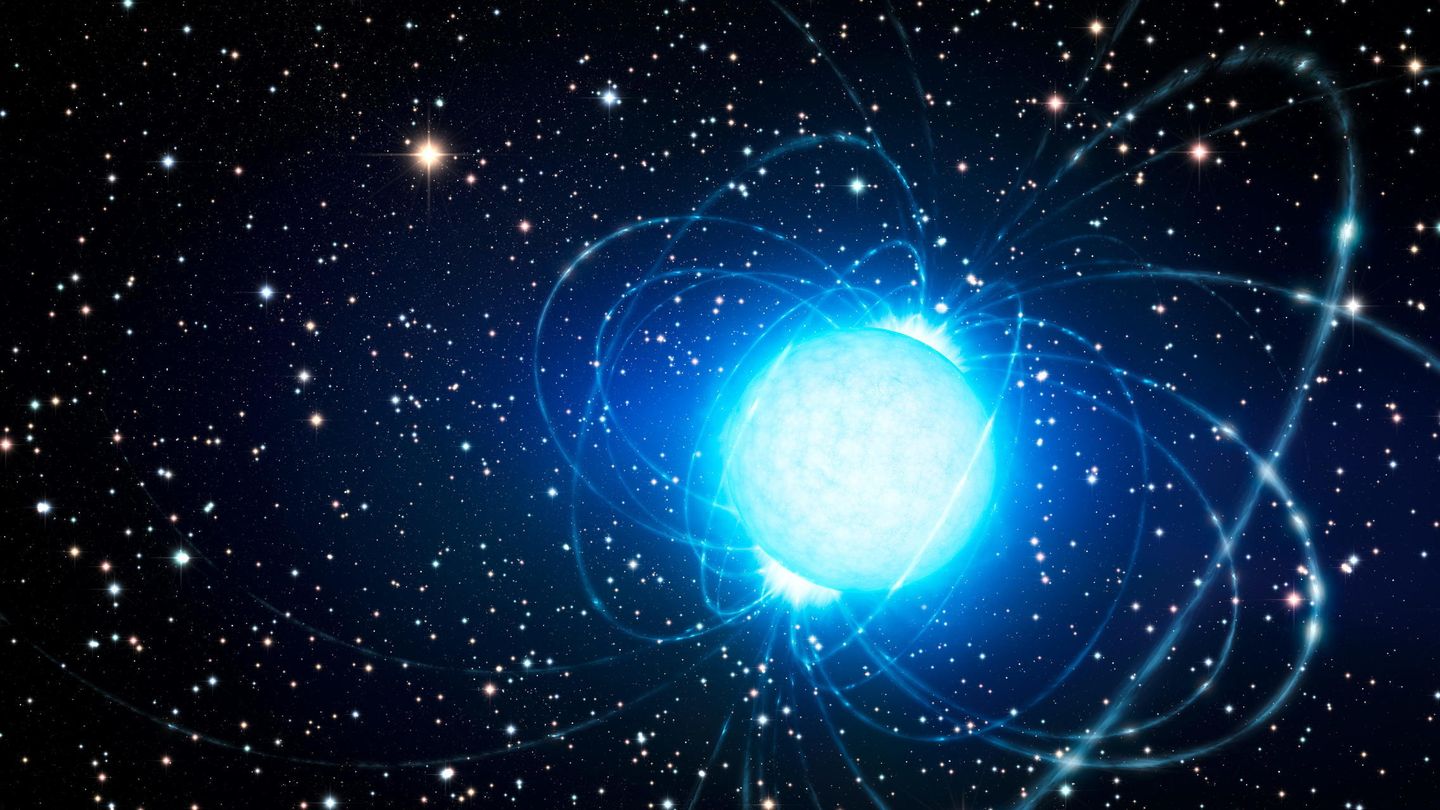 Ilustración de un magnetar. (ESO)