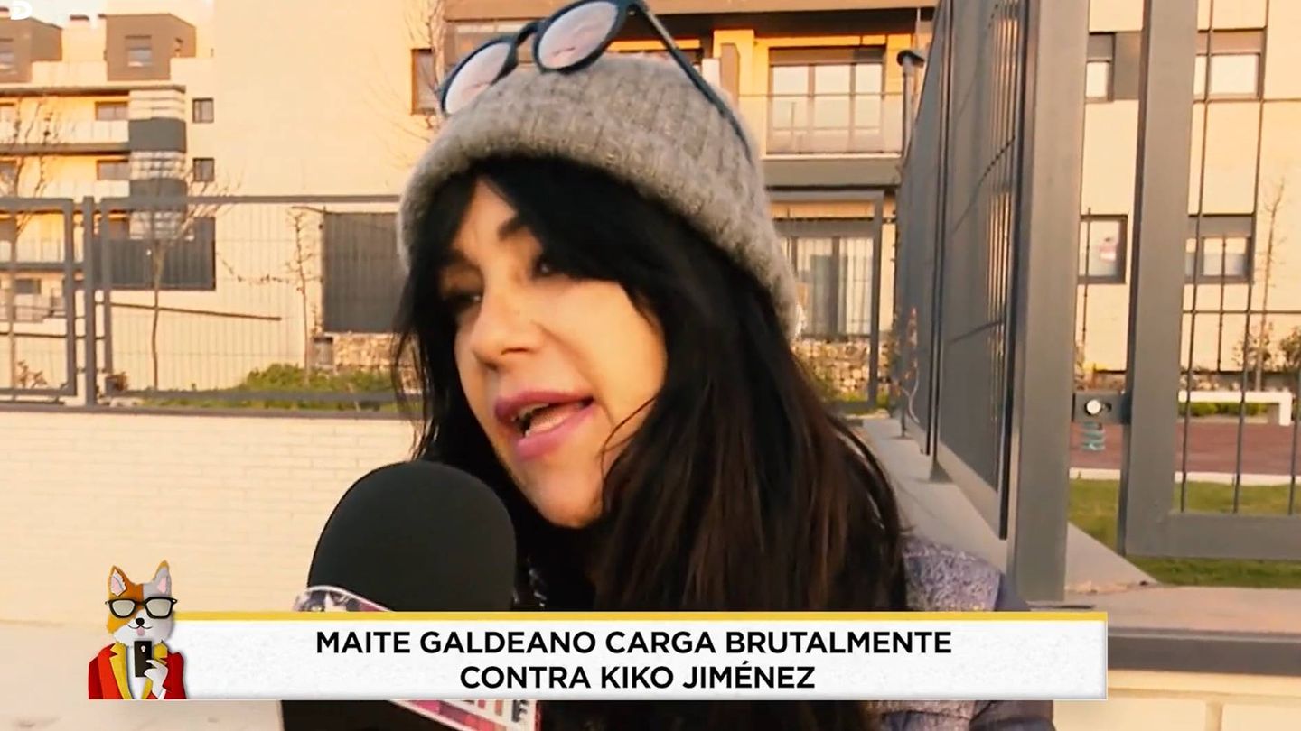 Maite Galdeano, en 'Socialité'. (Telecinco)
