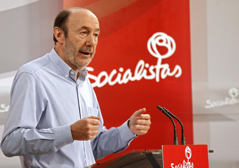 Foto: Pérez Rubalcaba, en el Comité Federal. (Efe)