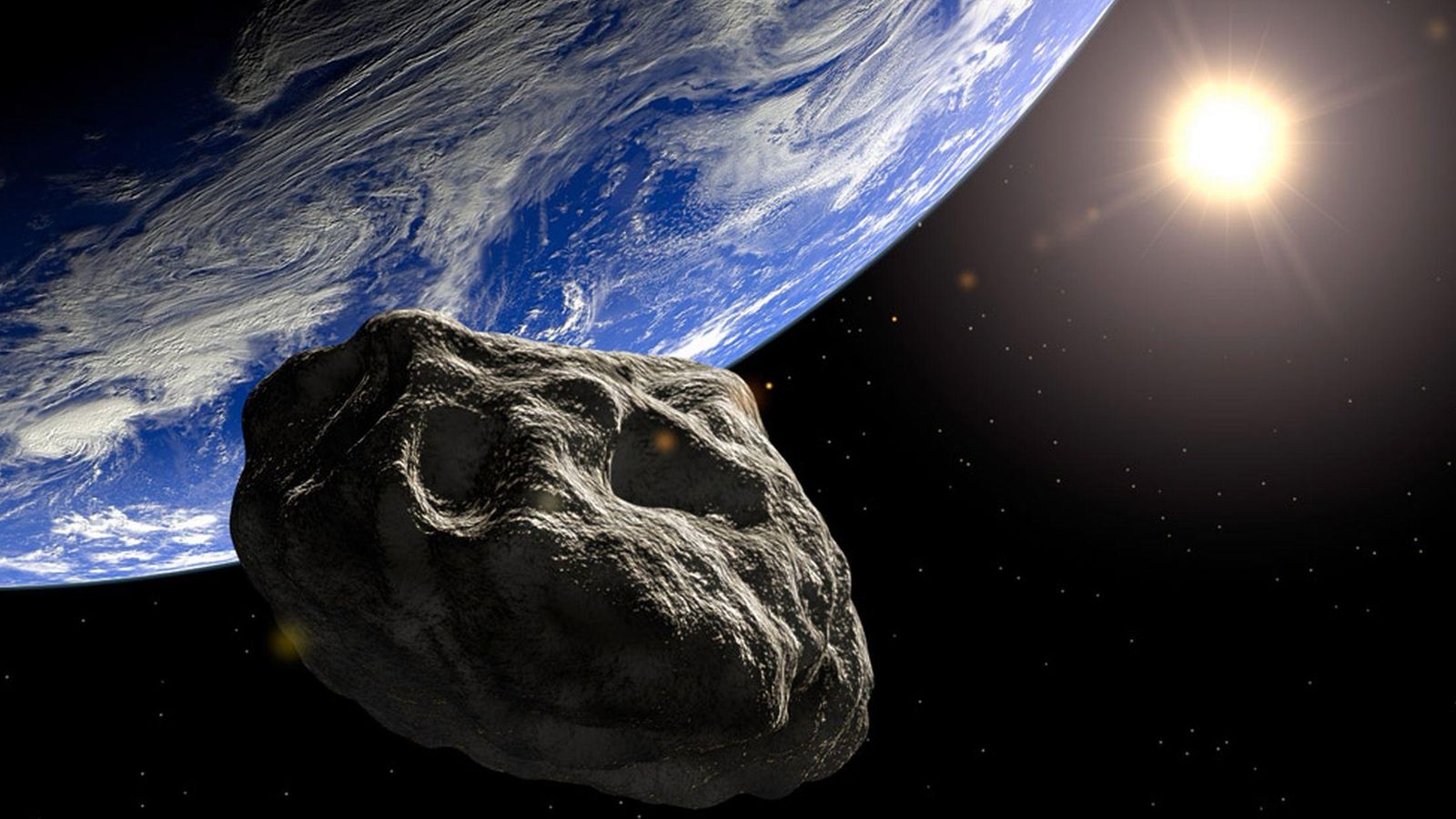 Foto: Representación de un asteroide