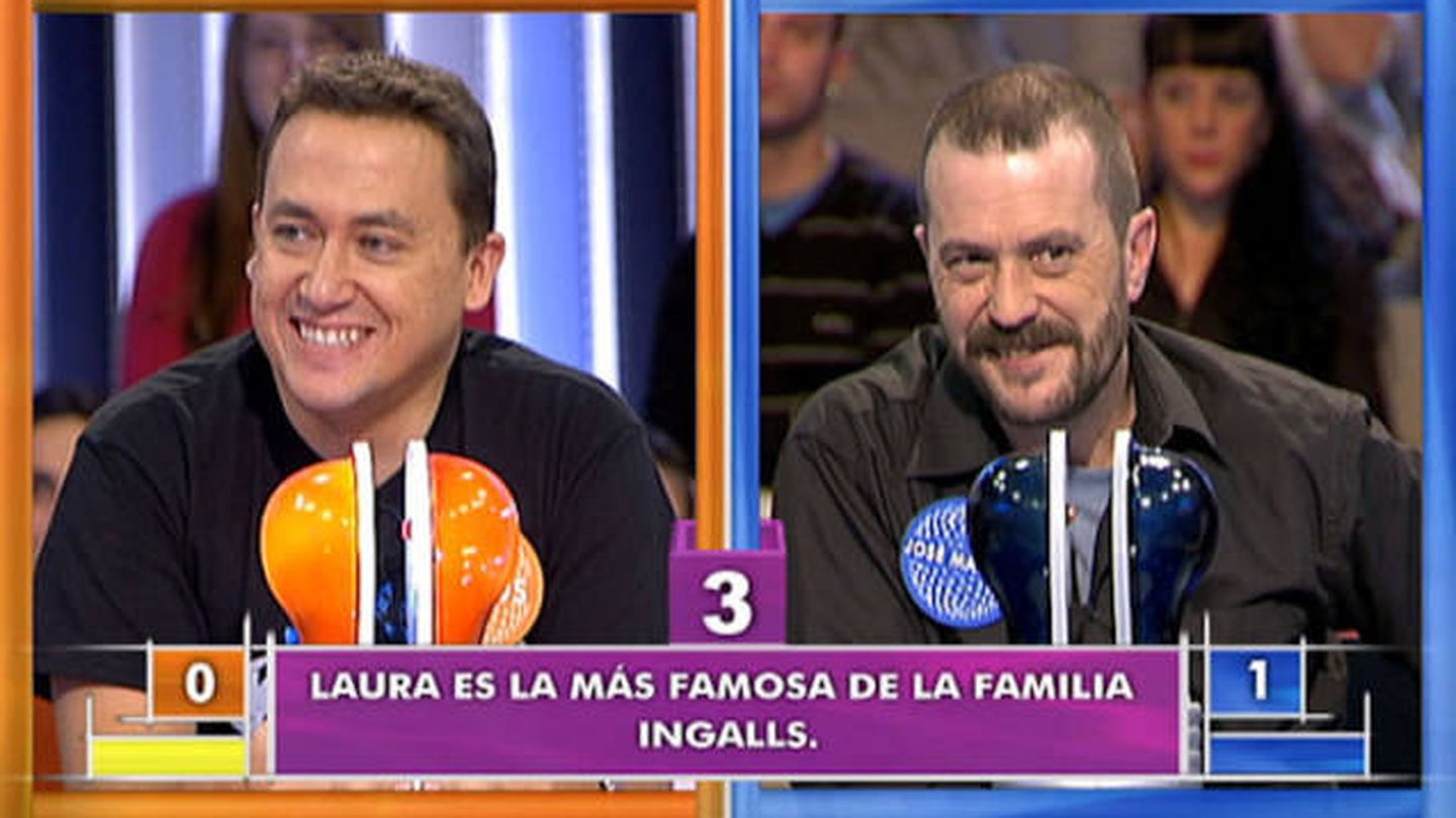 Carlos y José Manuel Lúcia, en la 'lucha de campeones' de 'Pasapalabra'. (Mediaset)