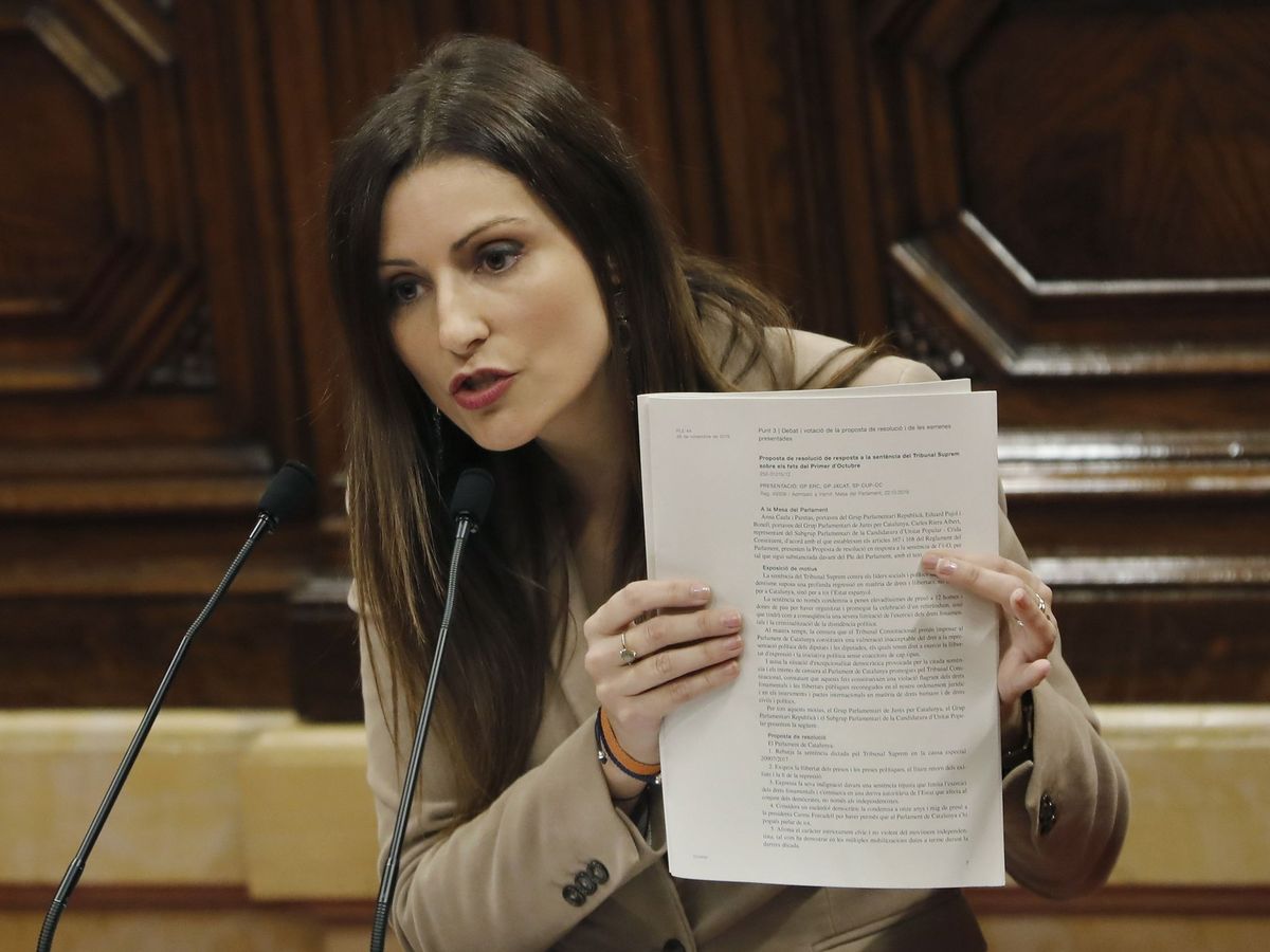 Foto: La portavoz de Ciudadanos en el Parlamento catalán, Lorena Roldán. (EFE)