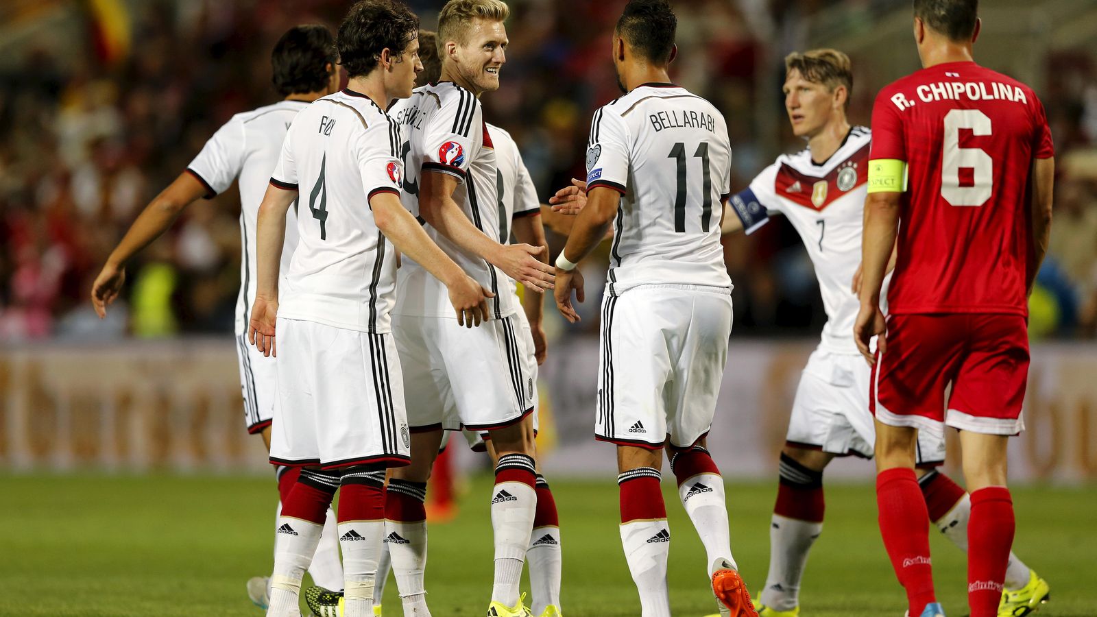 Foto: Los jugadores de Alemania celebran el triunfo ante Gibraltar (Reuters). 