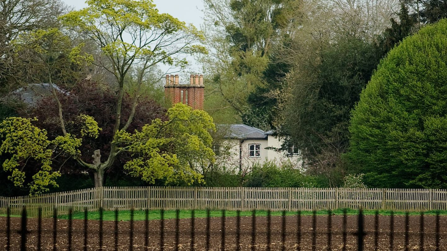 Vista general de Frogmore Cottage, antes de colocarse las nuevas cercas. (Getty)