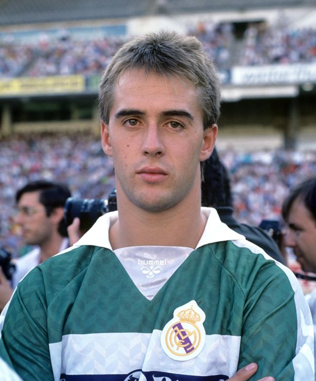 Foto: Lopetegui, en 1989, cuando era tercer portero del Real Madrid. (EFE)