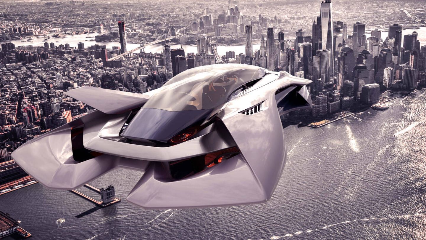 El Volar en un 3D sobre la ciudad de Nueva York (Bellwether)
