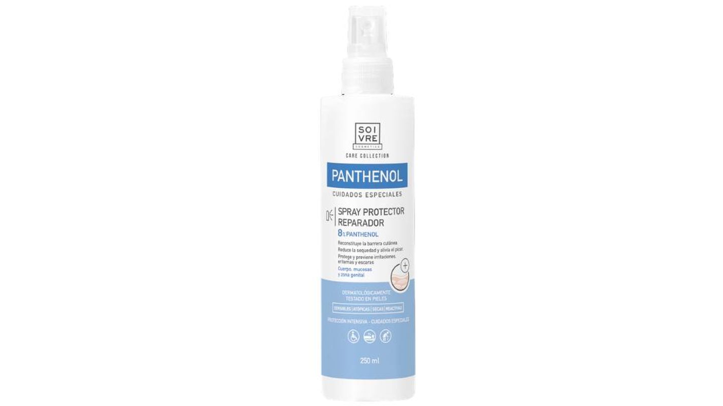 Loción Corporal Panthenol Intensivo en formato spray de Soivre Cosmetics.