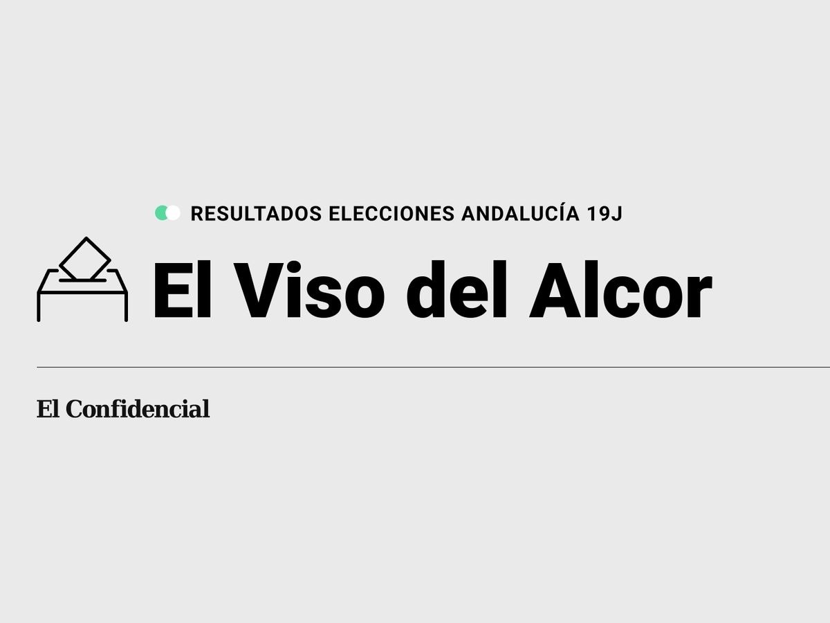 Foto: Resultados en El Viso del Alcor, Sevilla, de las elecciones de Andalucía 2022 este 19-J (C.C./Diseño EC)