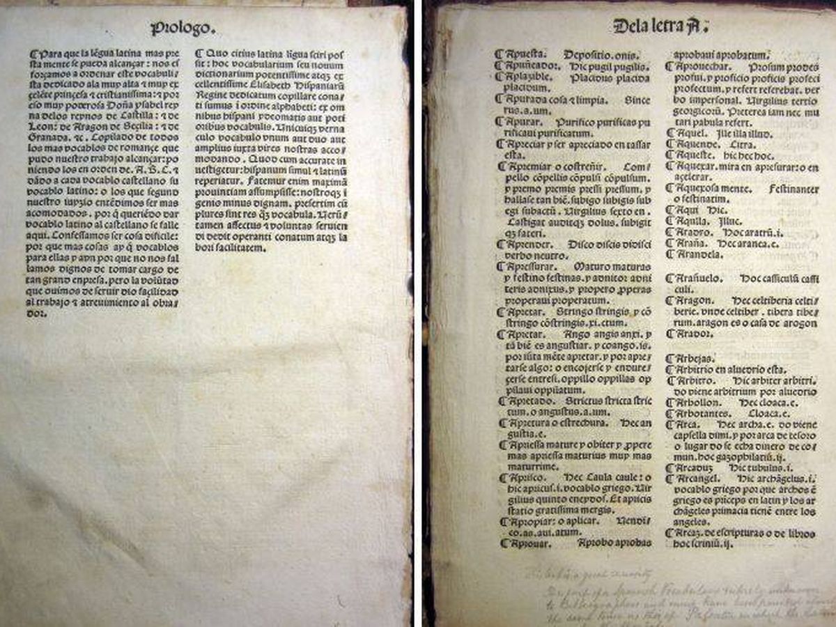 Foto: El primer diccionario estaría escrito por Alfonso de Palencia.