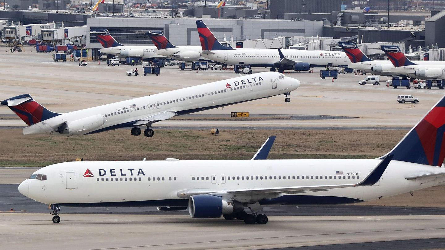 Flota de aviones de la compañía Delta