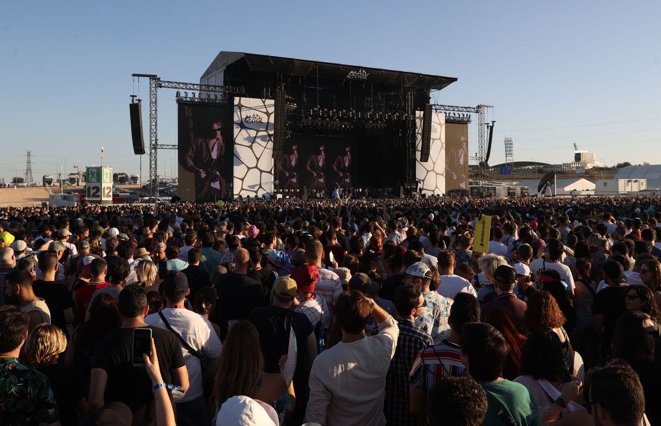 Un momento de un concierto durante la tercera jornada del festival musical Mad Cool en Madrid, en la edición de 2023. (EFE)