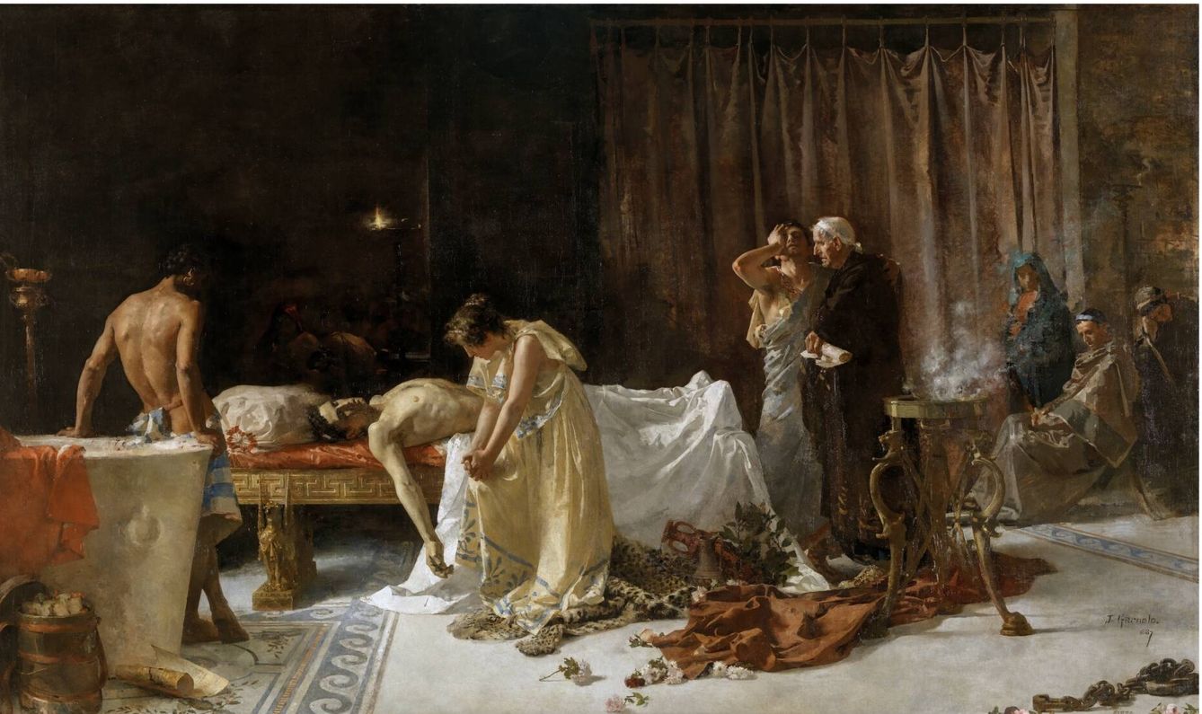 'La muerte de Lucano', de José Garnelo y Alda (1887) (MUSEO DEL PRADO)