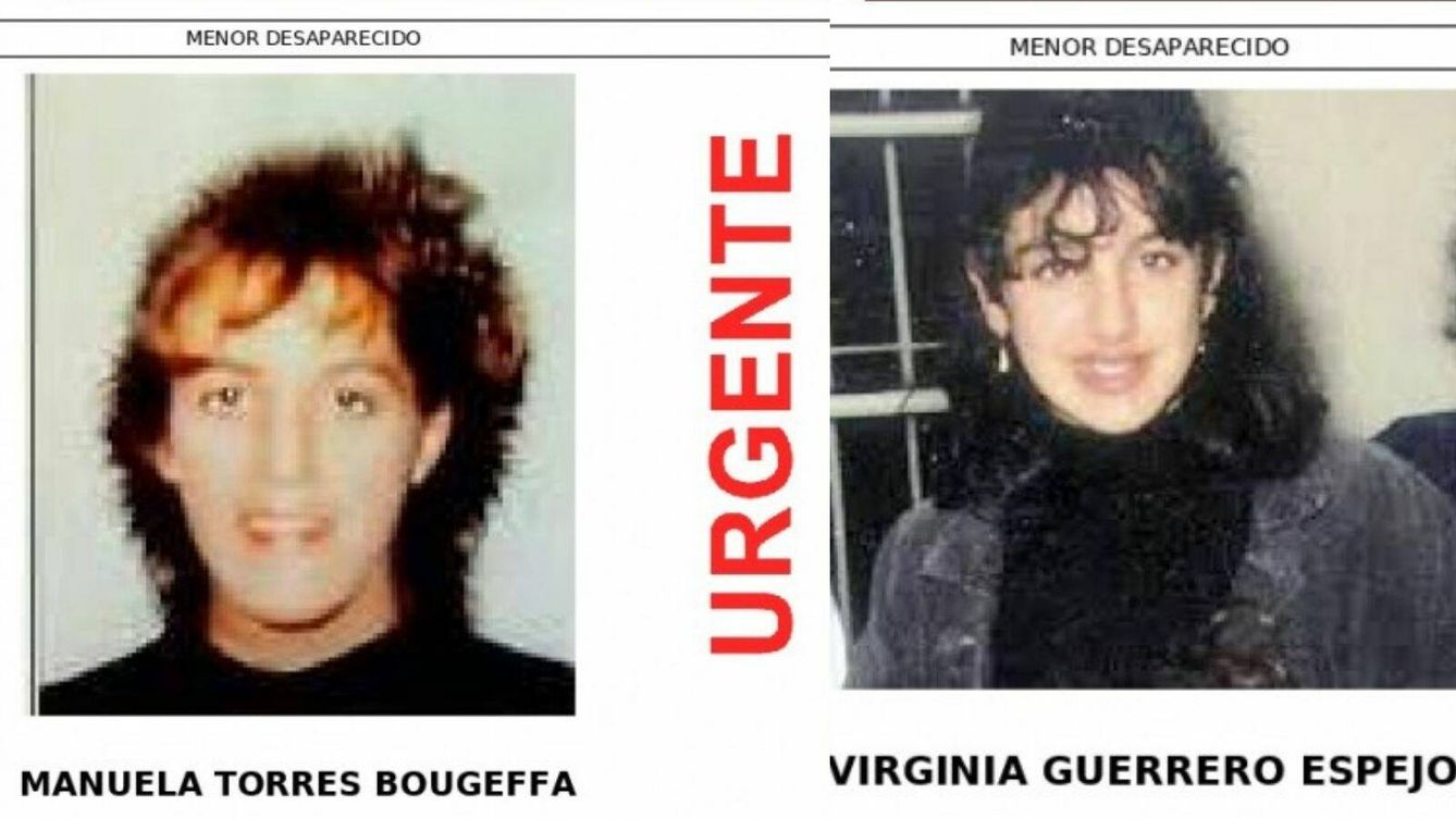 Cartel de la desaparición de Virginia y Manuela. (Sos Desaparecidos)