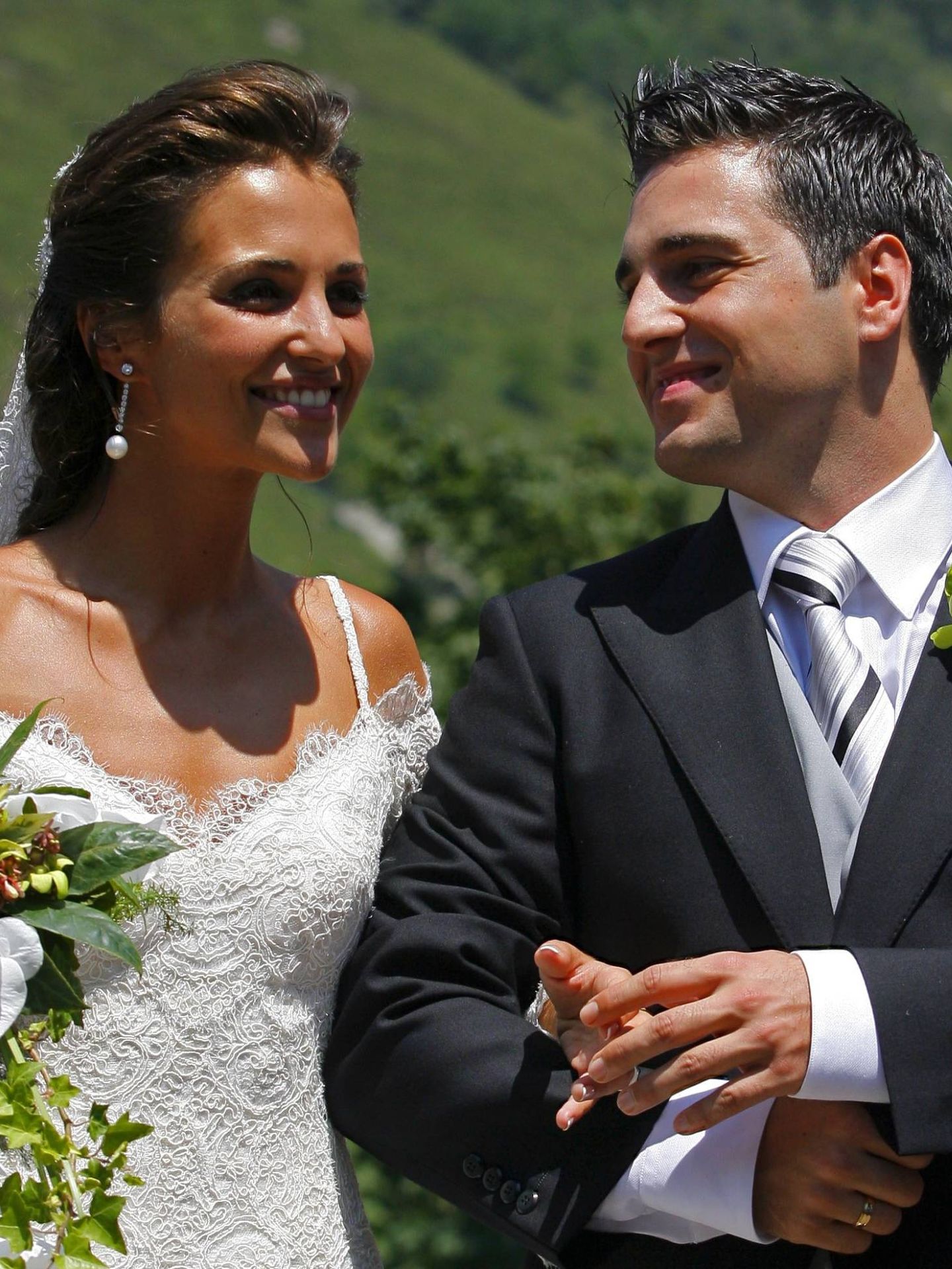 Paula Echevarria y David Bustamante, el día de su boda. (Cordon Press)