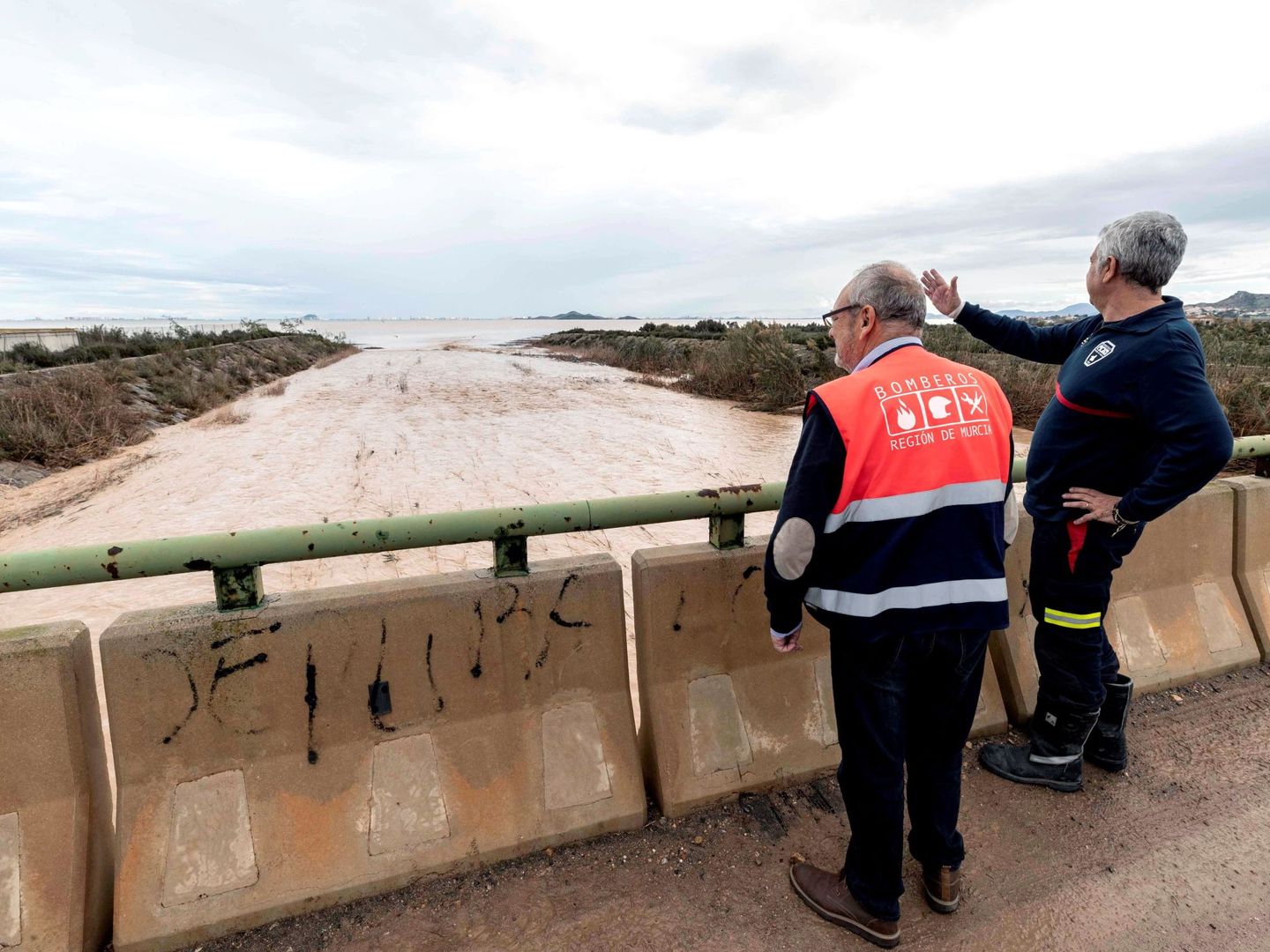 Inundaciones cerca del Mar Menor. (EFE)