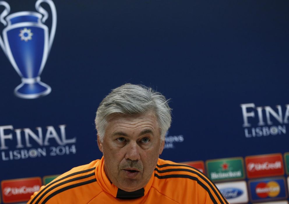 Foto: Ancelotti, durante la rueda de prensa que ofreció el martes (Reuters)